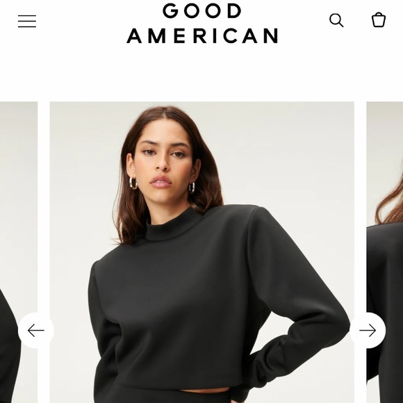 Good American crop mock neck top - Picture 4 of 13